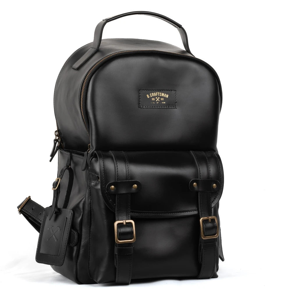 Mochila Couro Preto Hunter
