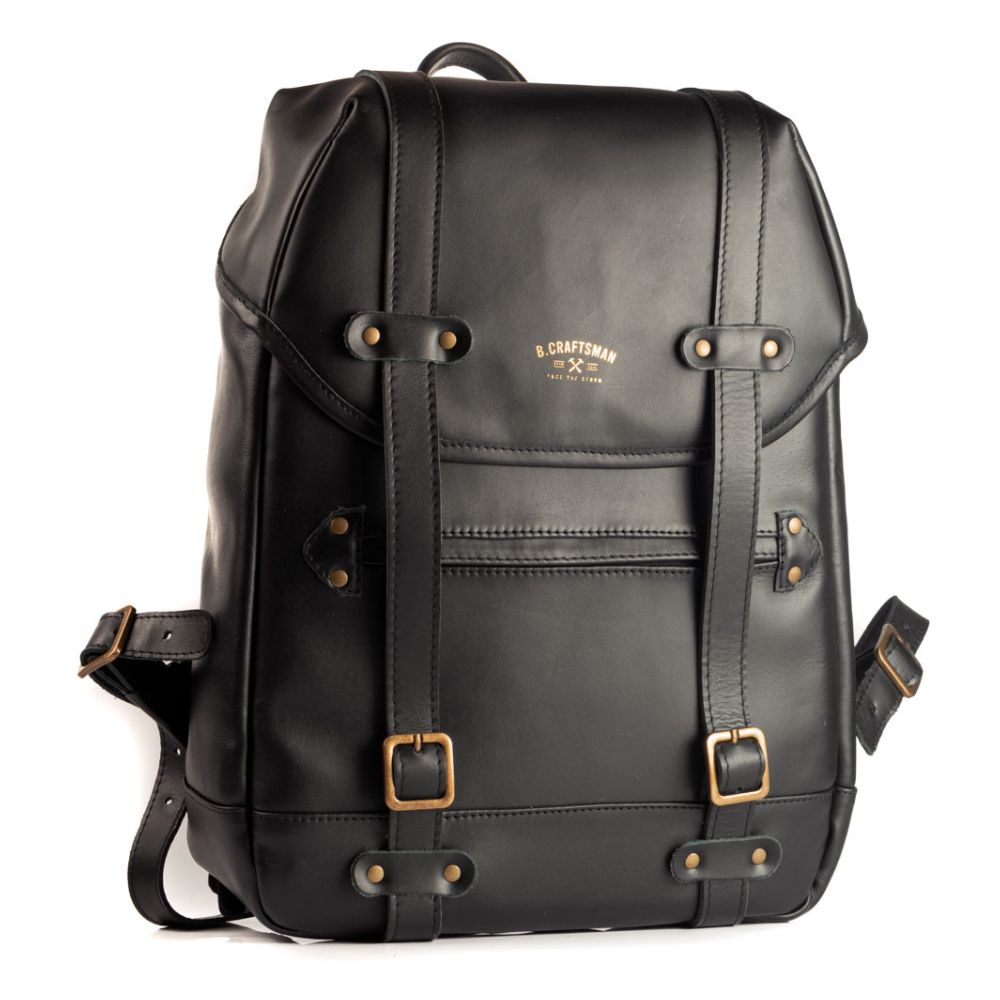 Mochila Couro Preto Roadstar Special