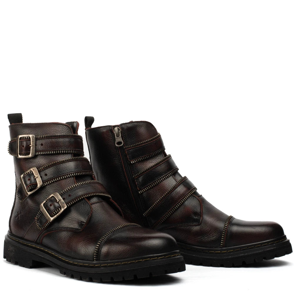 Bota Couro Pinhão Debbie