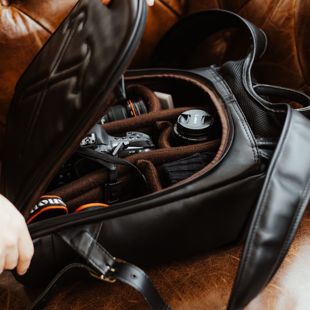 Mochila Couro Preto Roadstar Special