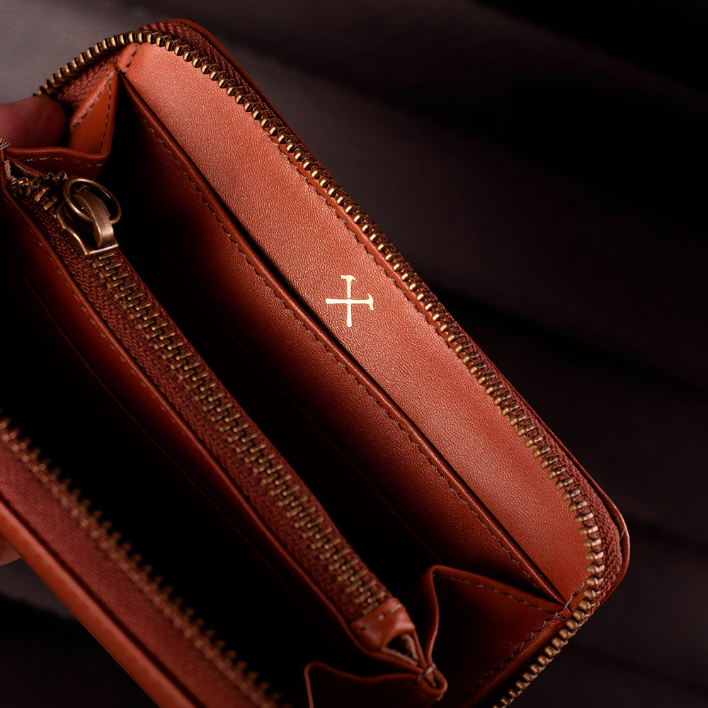 Carteira Couro Caramelo San Diego