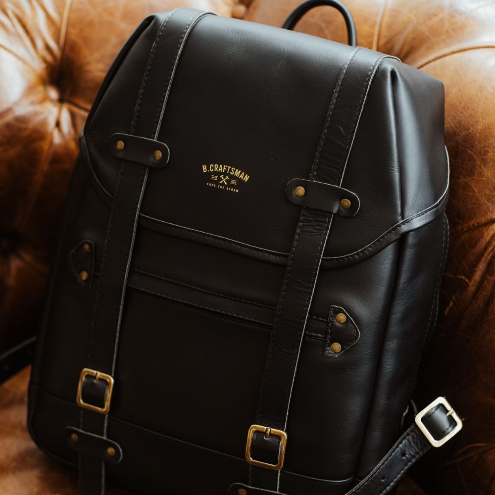 Mochila Couro Preto Roadstar Special