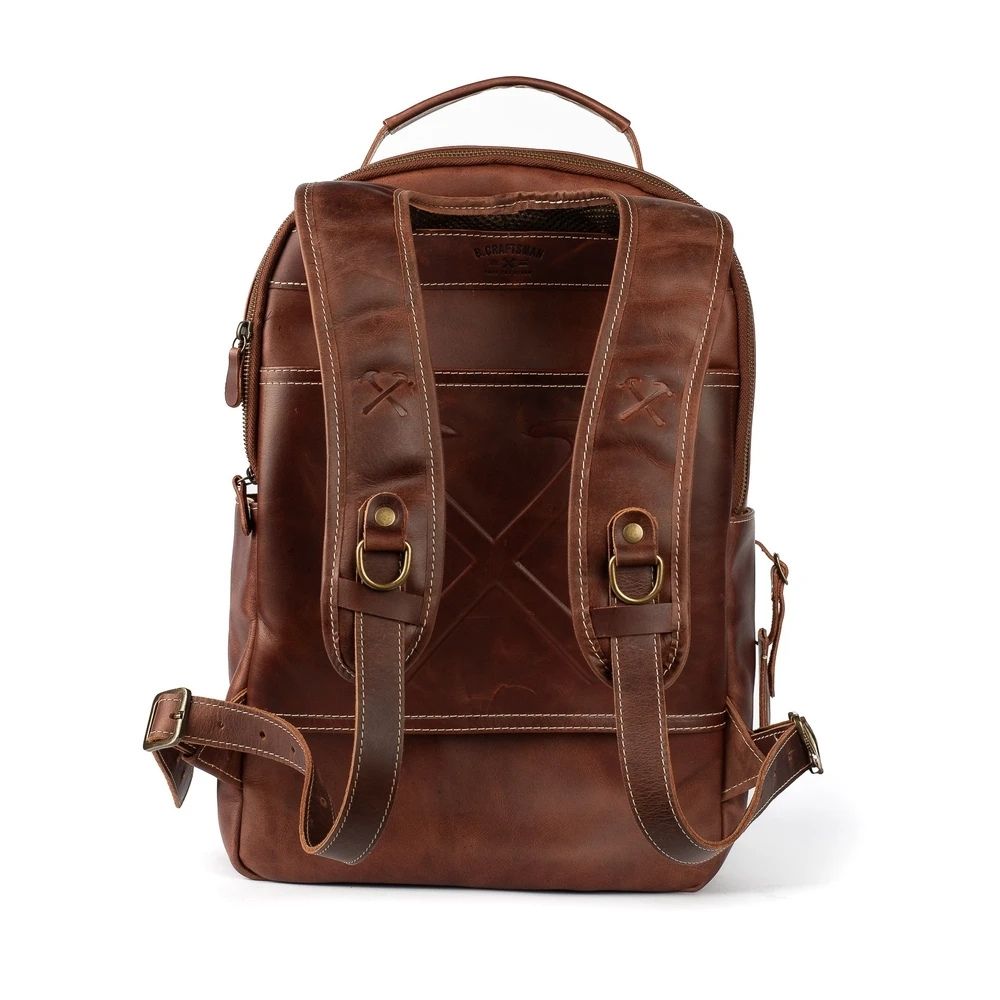 Mochila Couro Marrom Hunter