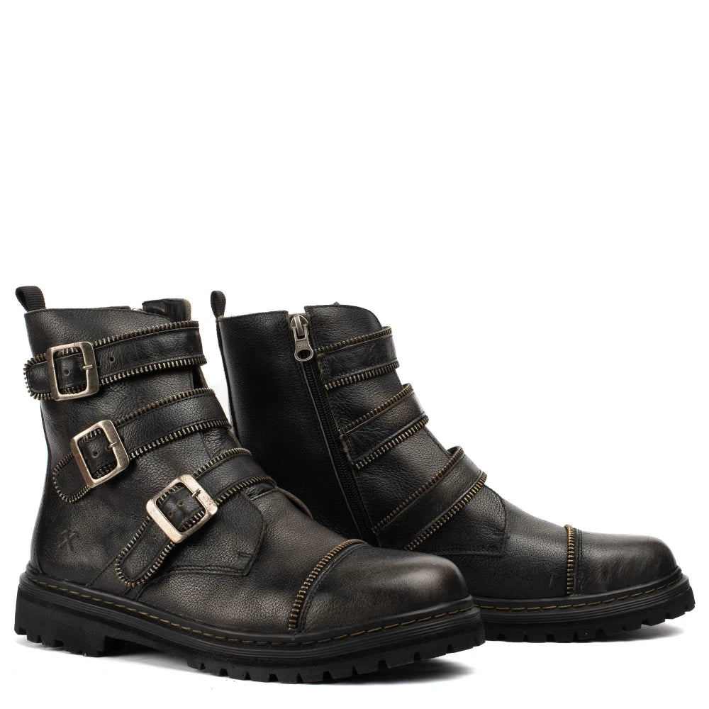 Bota Couro Preto Debbie