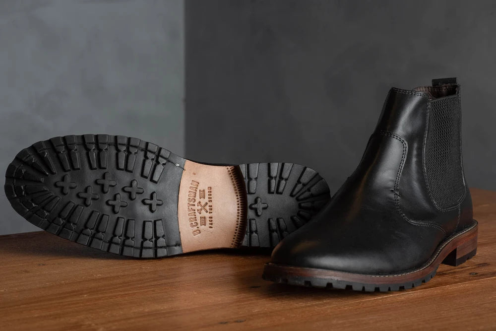 Bota Couro Preto Chelsea Otávio
