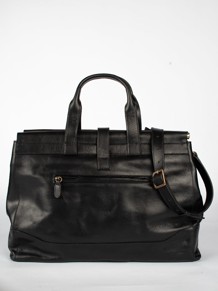 Bolsa Couro Preto Alden