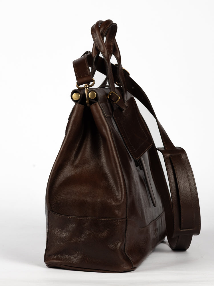Bolsa Couro Marrom Alden