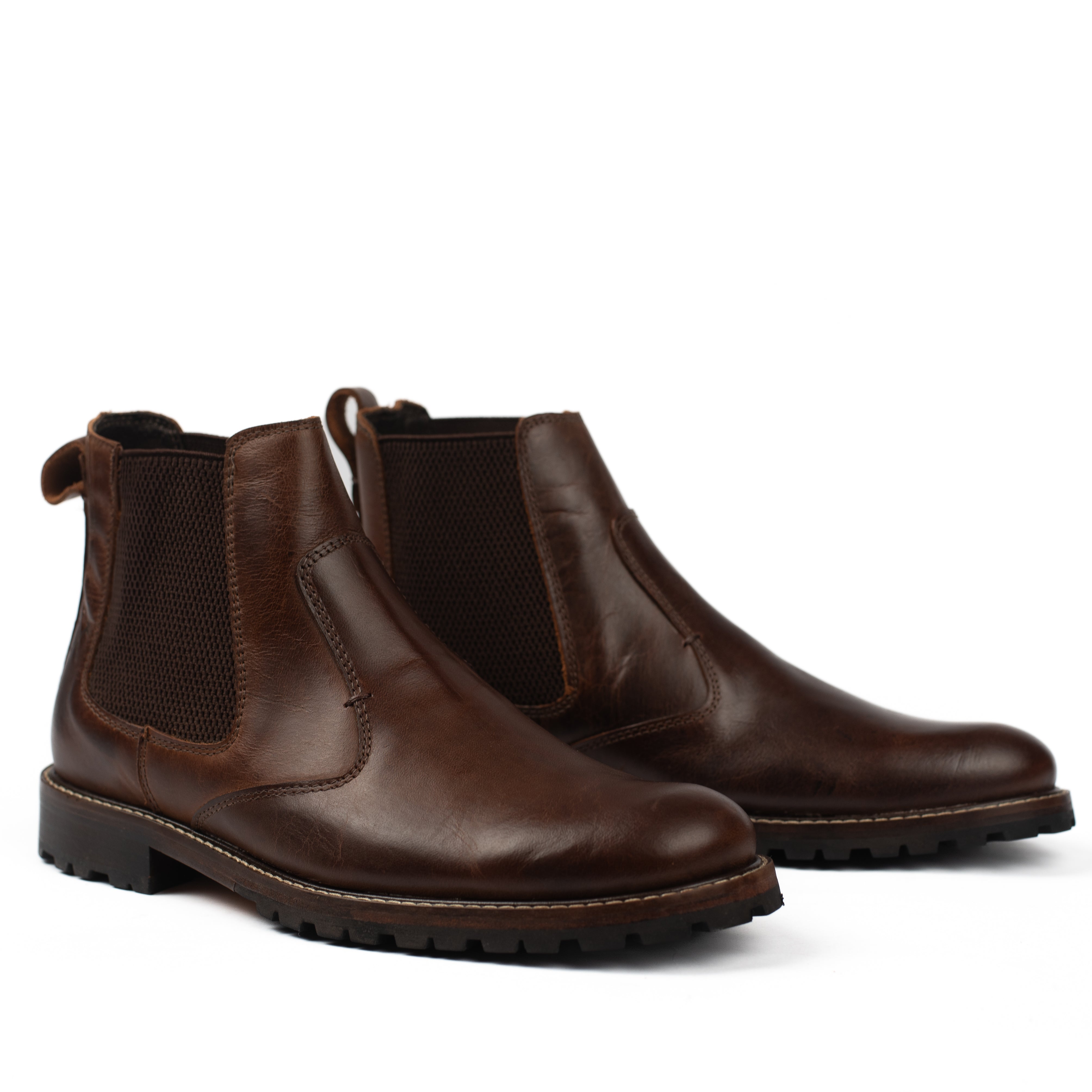 Bota Couro Café Chelsea Otávio