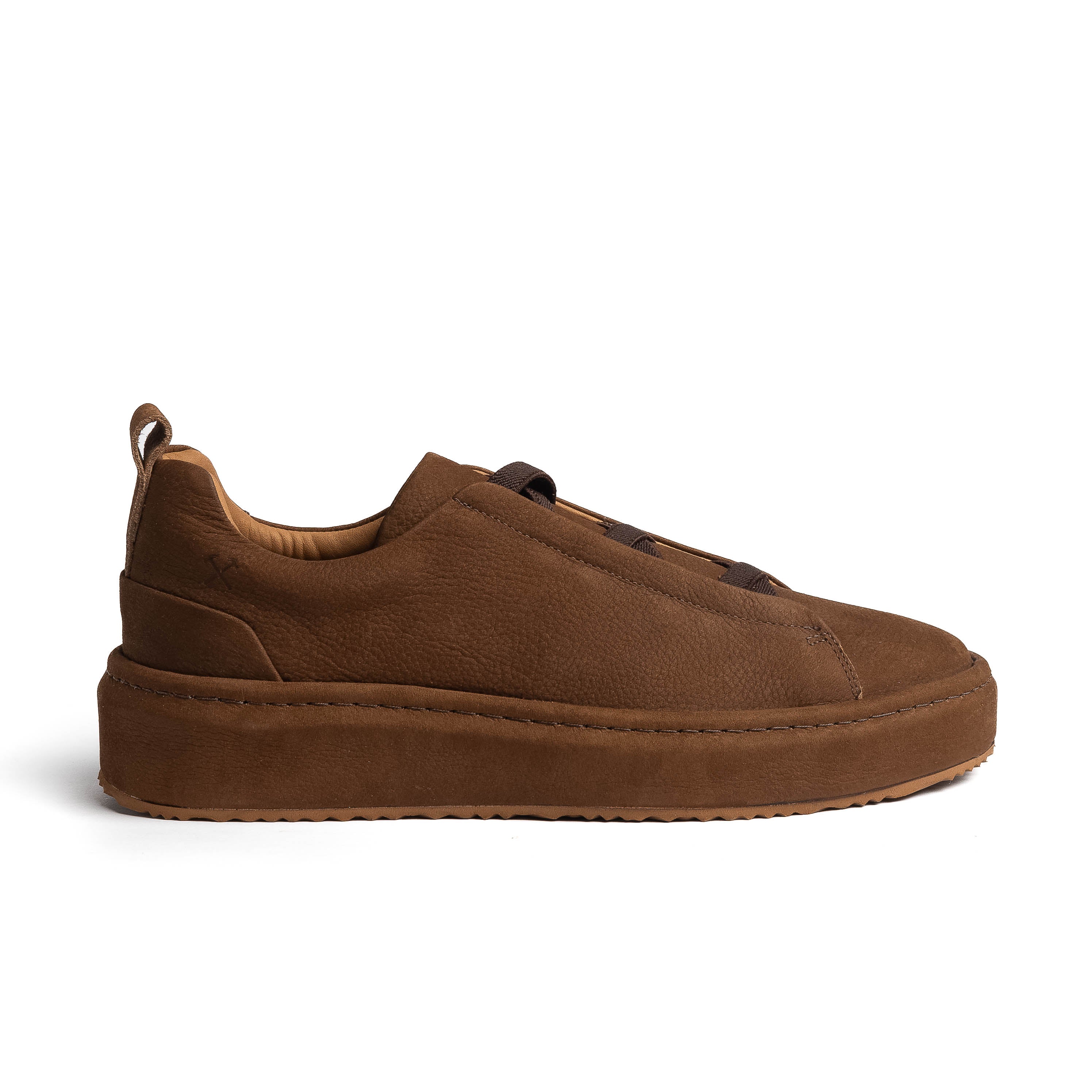 Tenis Couro Marrom Logan