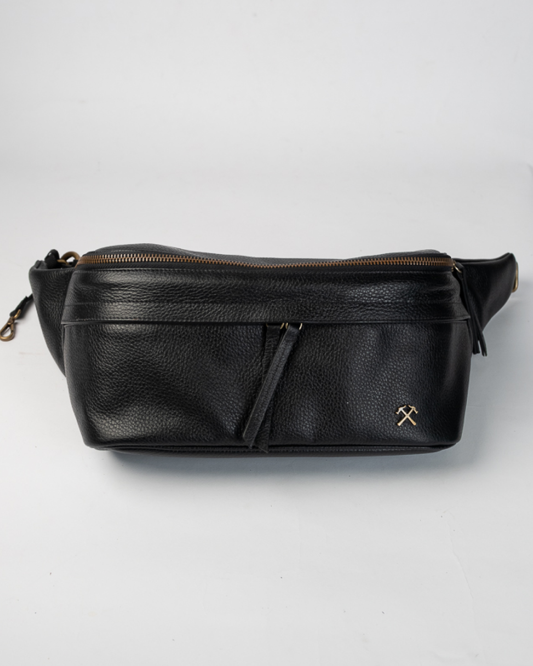 Pochete Couro Preto Athena