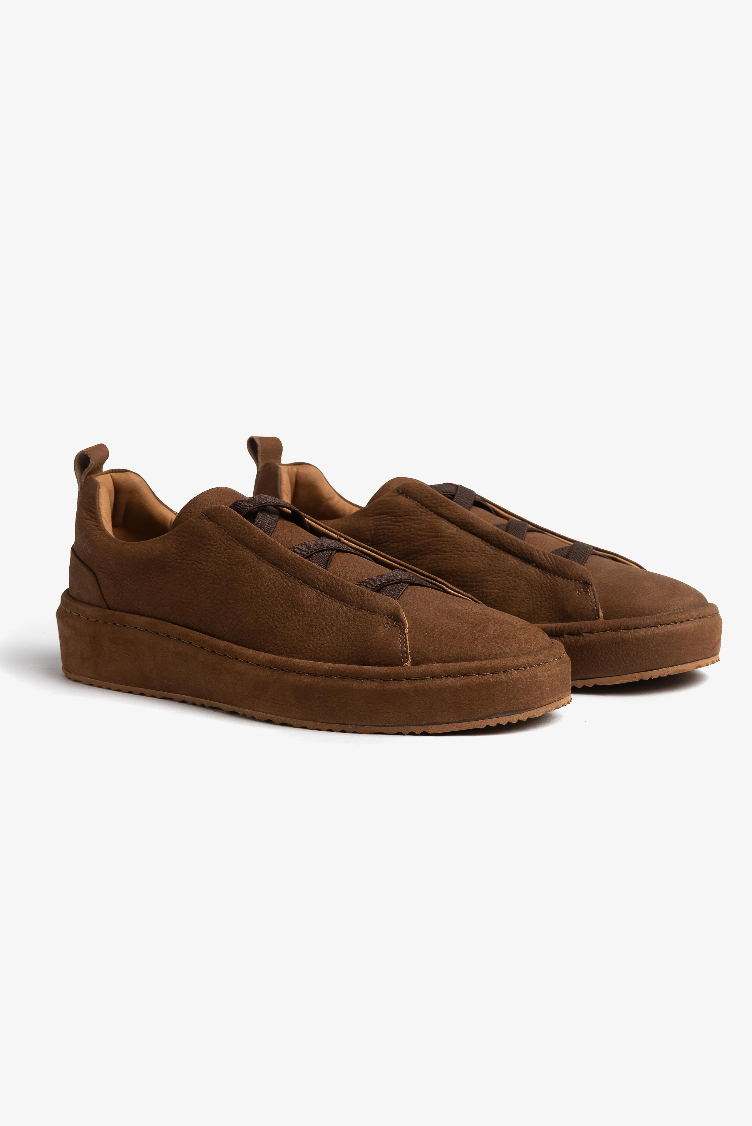 Tenis Couro Marrom Logan