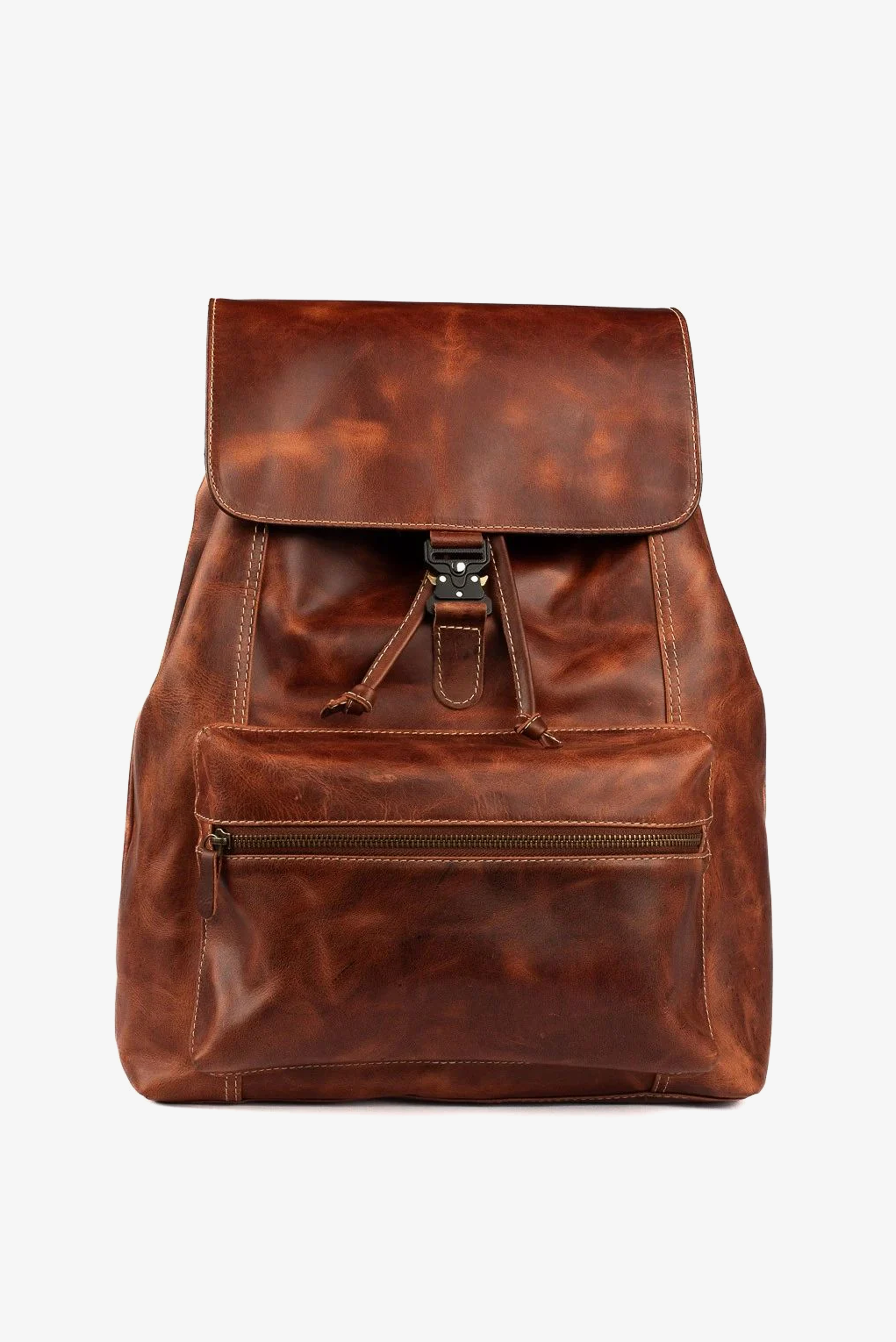 Mochila Couro Marrom Freya