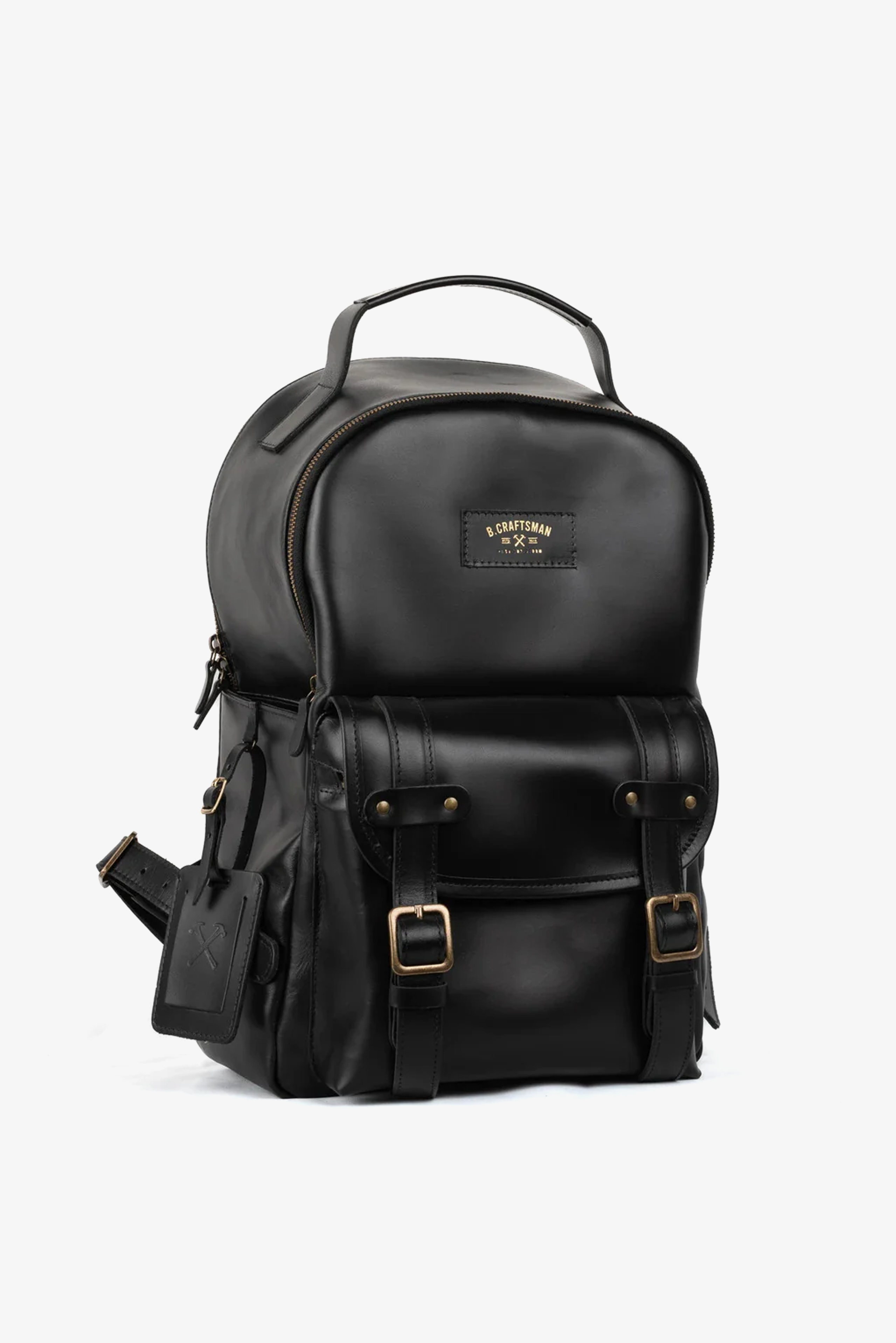 Mochila Couro Preto Hunter