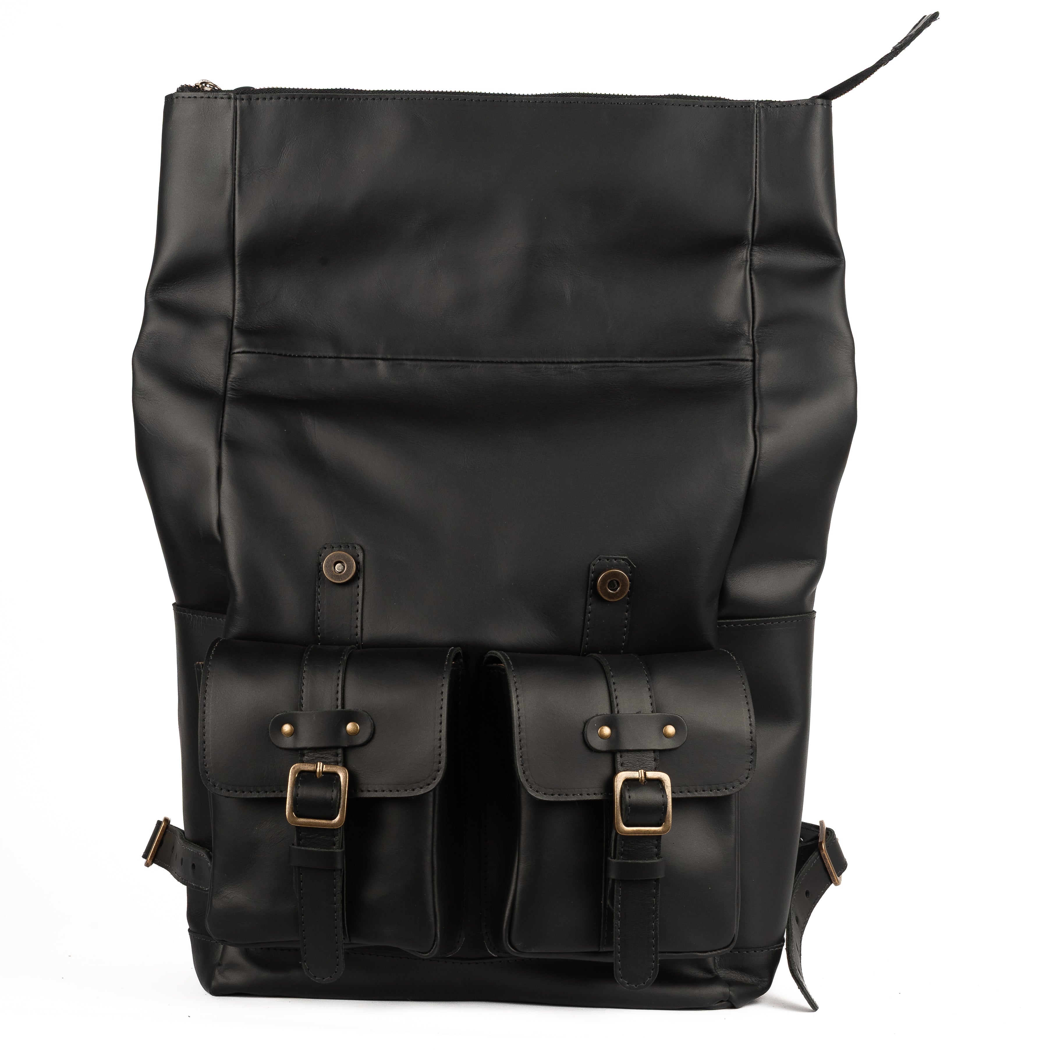Mochila Couro Preto Jack