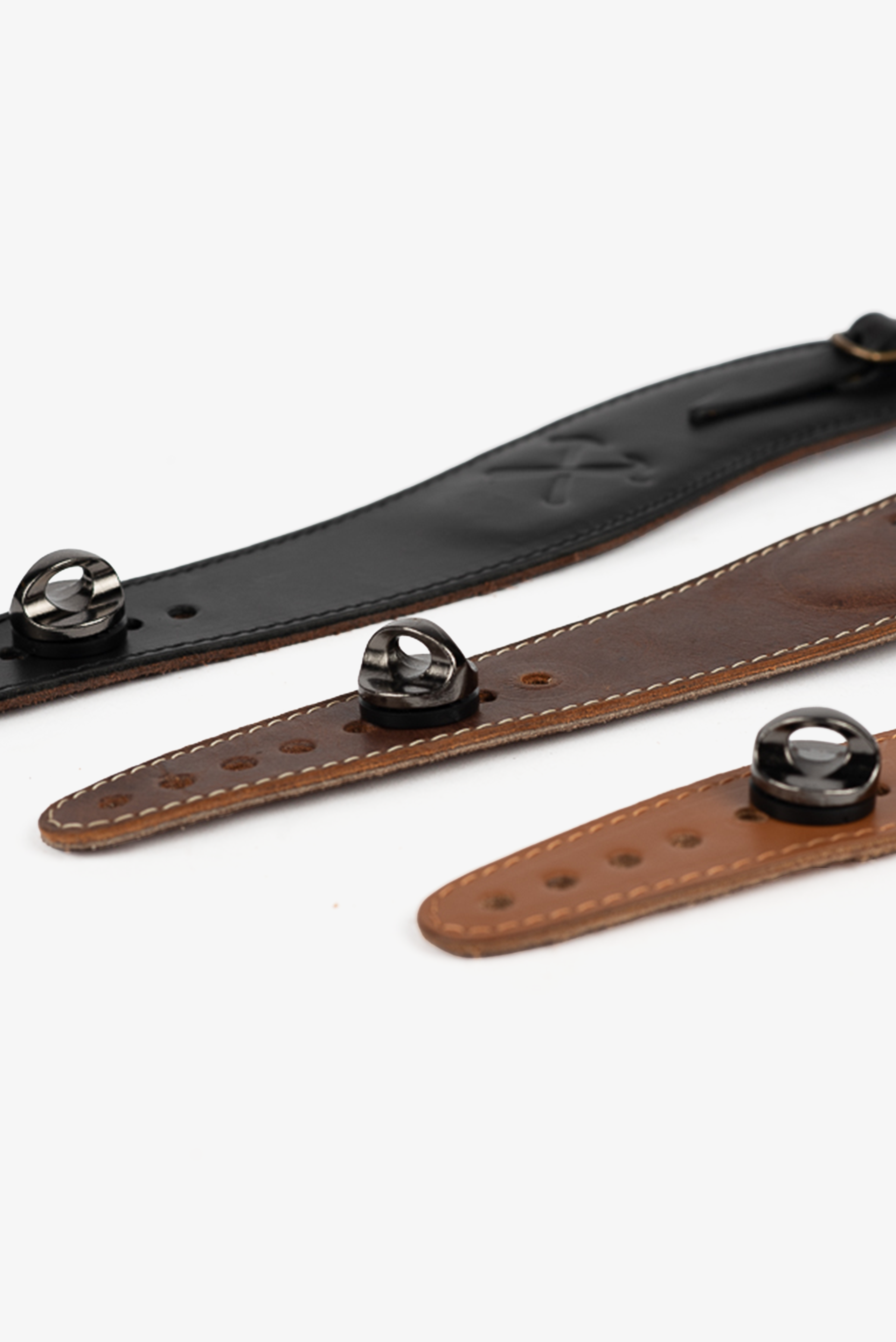 Alça de Mão Couro Marrom