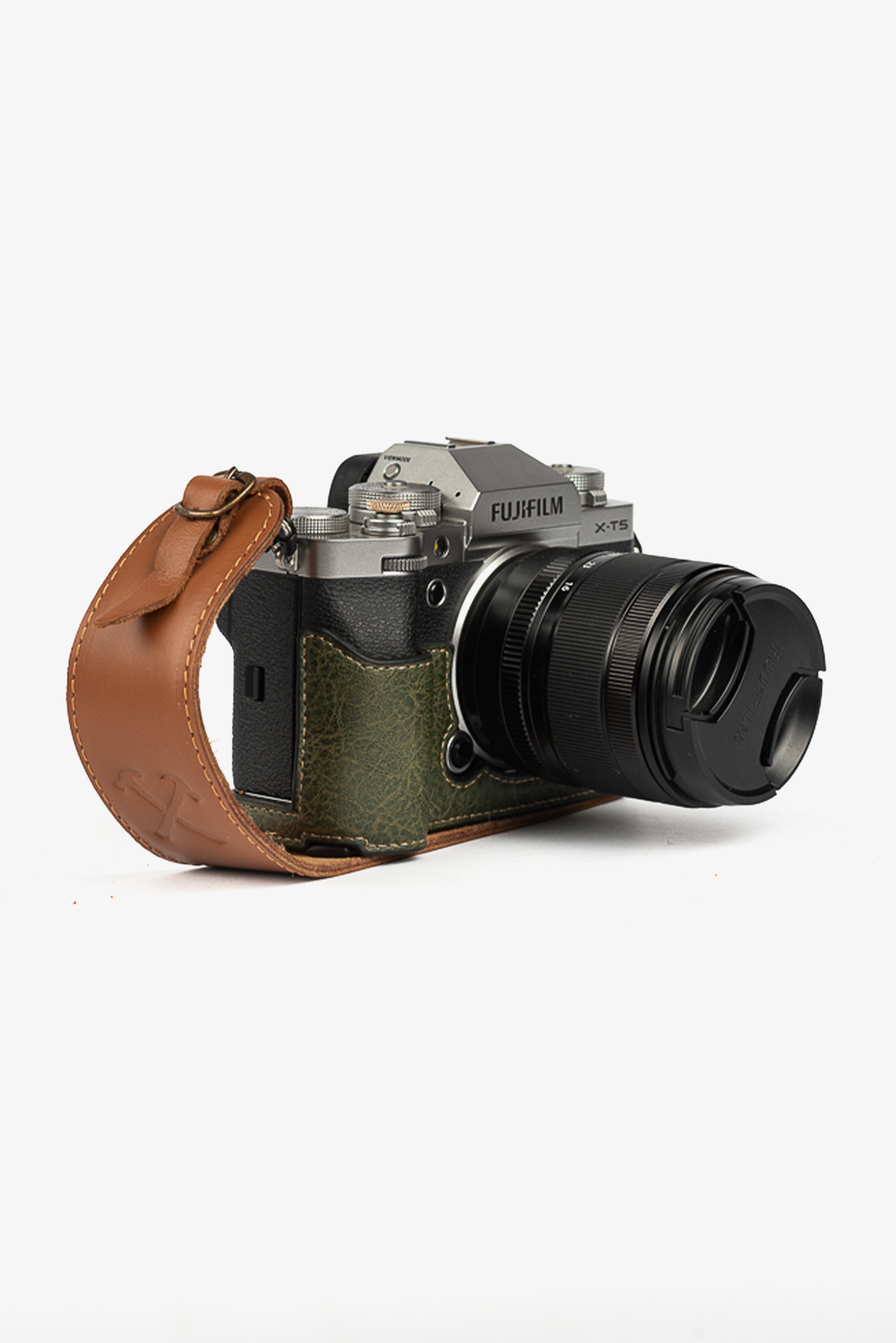 Alça de Mão Couro Caramelo