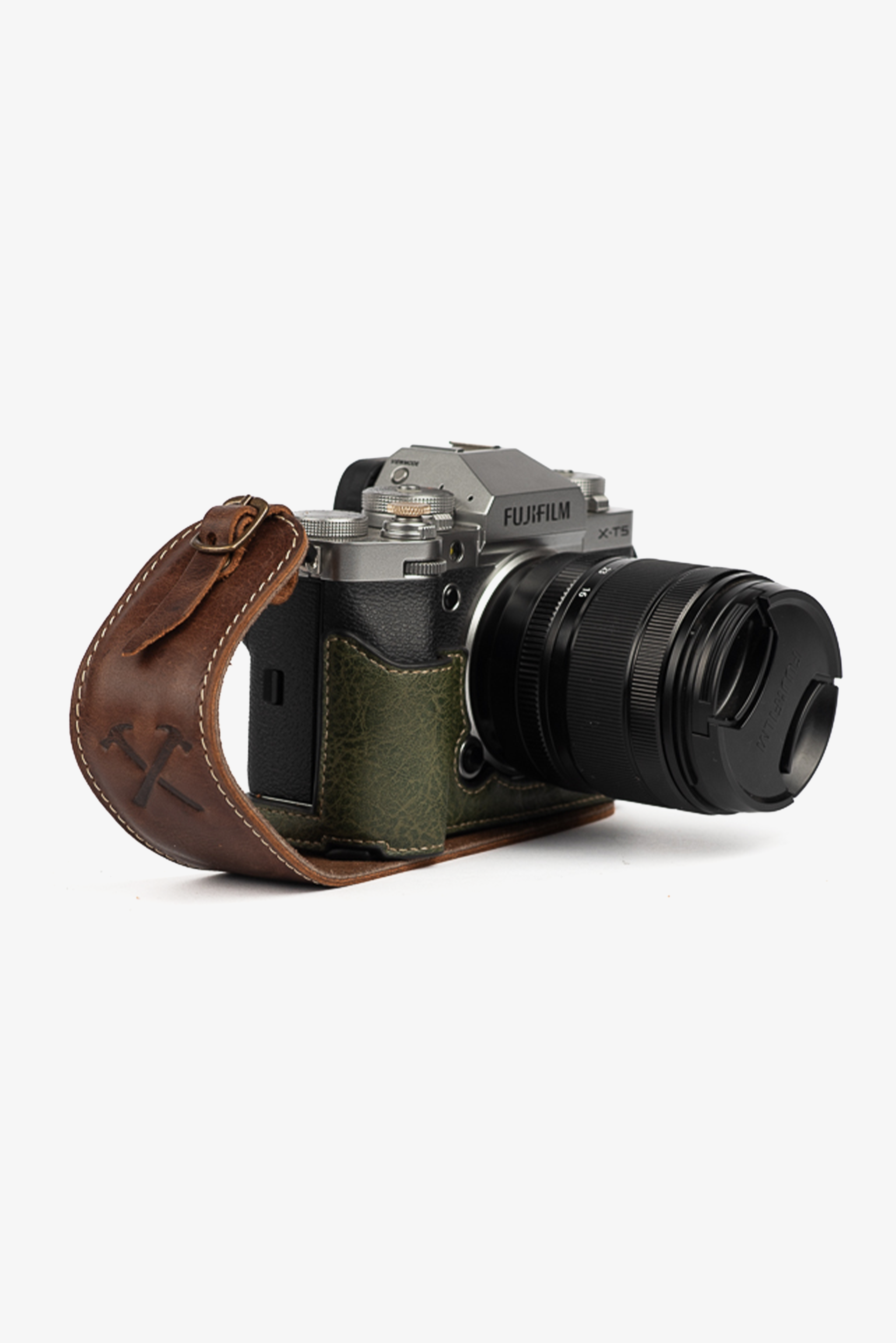 Alça de Mão Couro Marrom