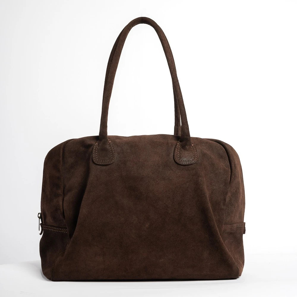 Bolsa Camurça Marrom Atlas