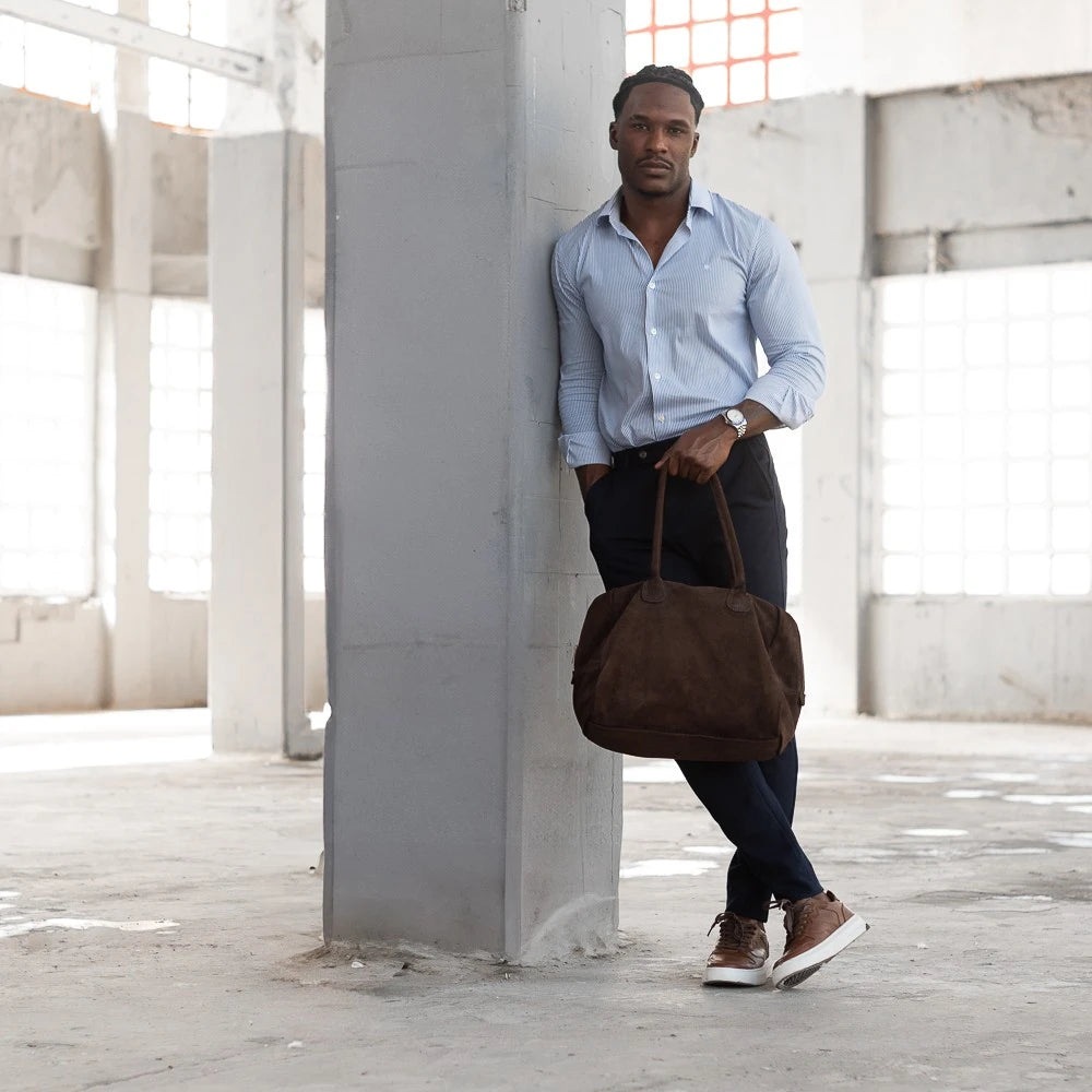 Bolsa Camurça Marrom Atlas