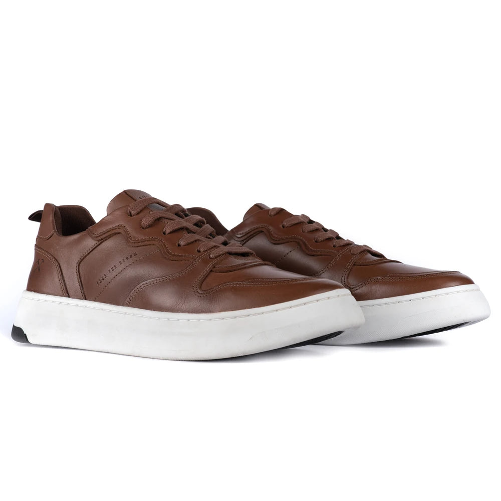 Tenis Couro Marrom Lewis