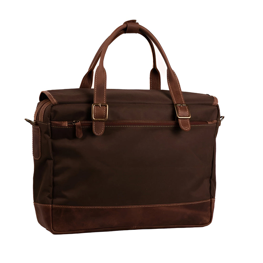 Bolsa Lona Marrom Couro Marrom Carter