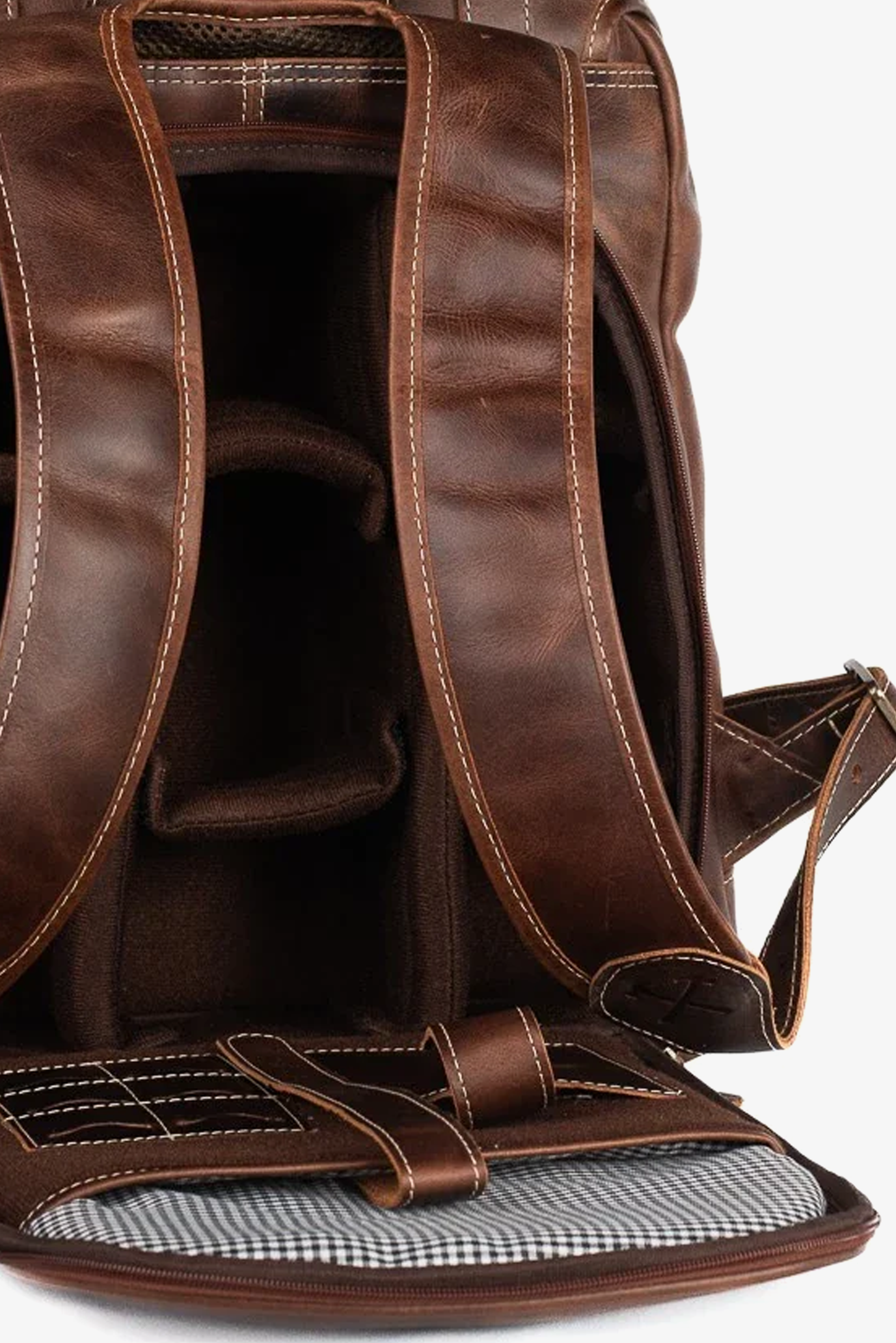 Mochila Couro Marrom Roadstar Special