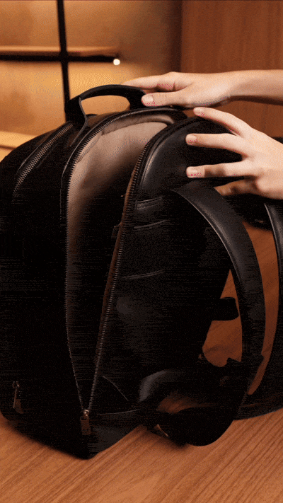 Mochila Executiva Special Couro Preto
