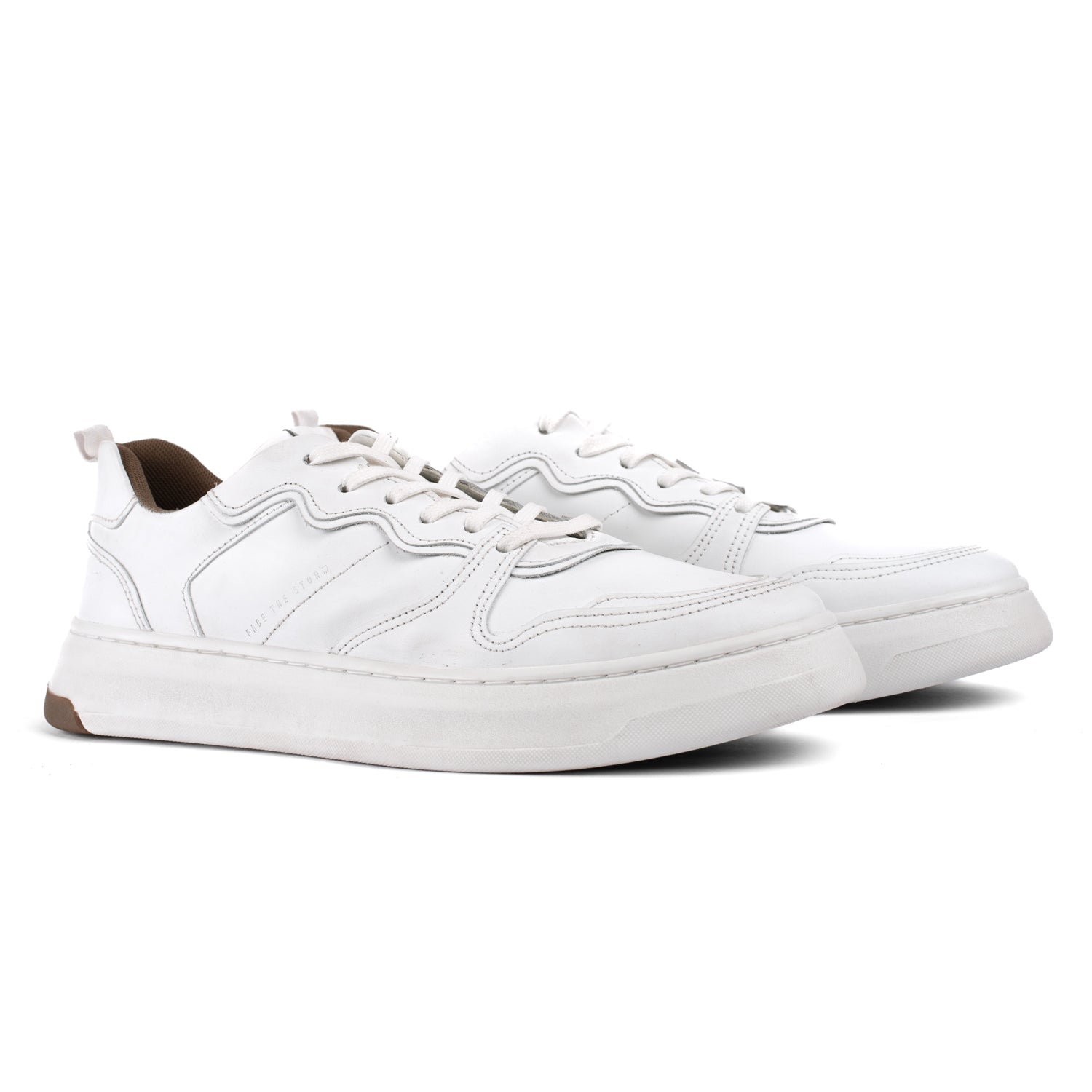 Tenis Couro Branco Lewis