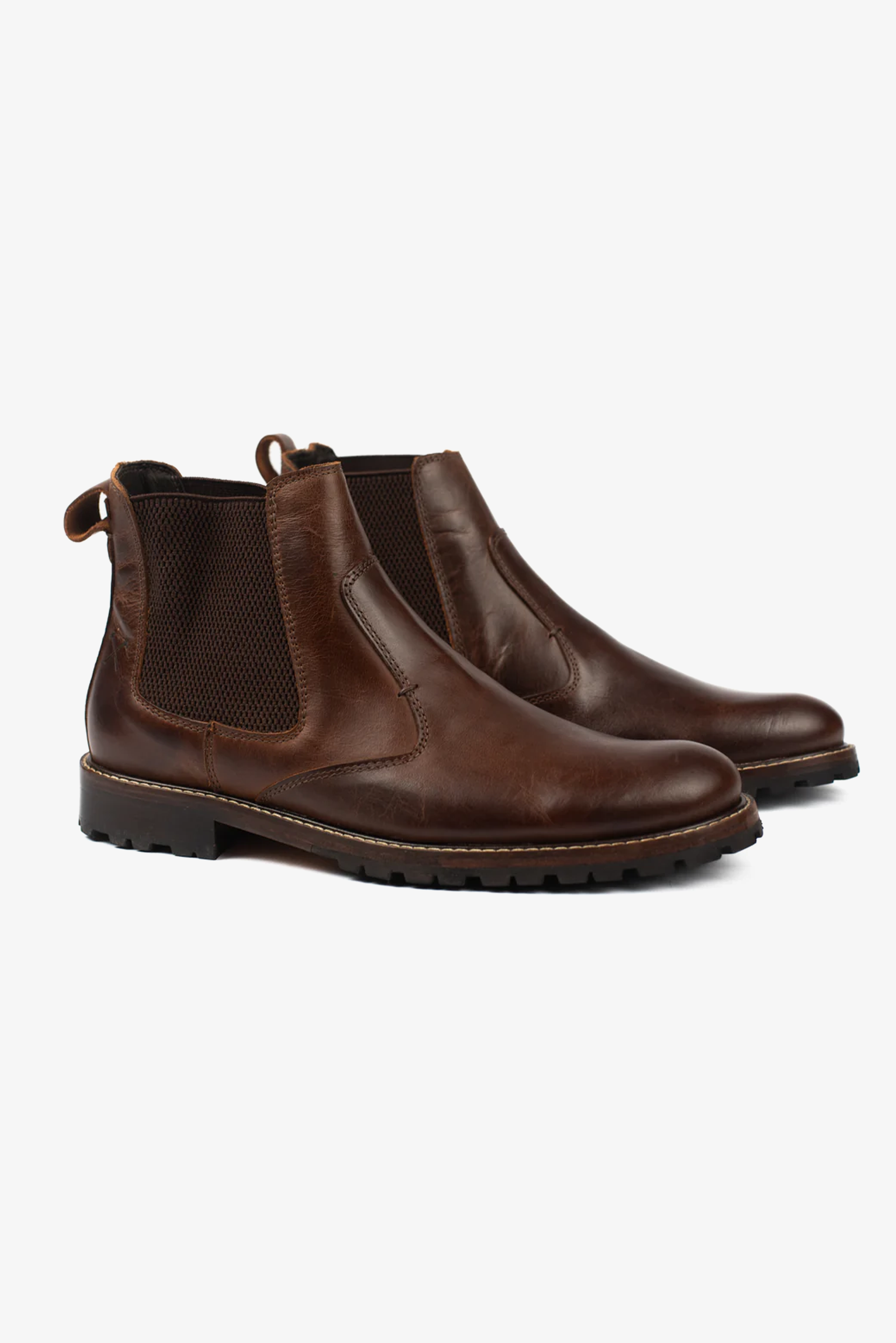 Bota Couro Café Chelsea Otávio