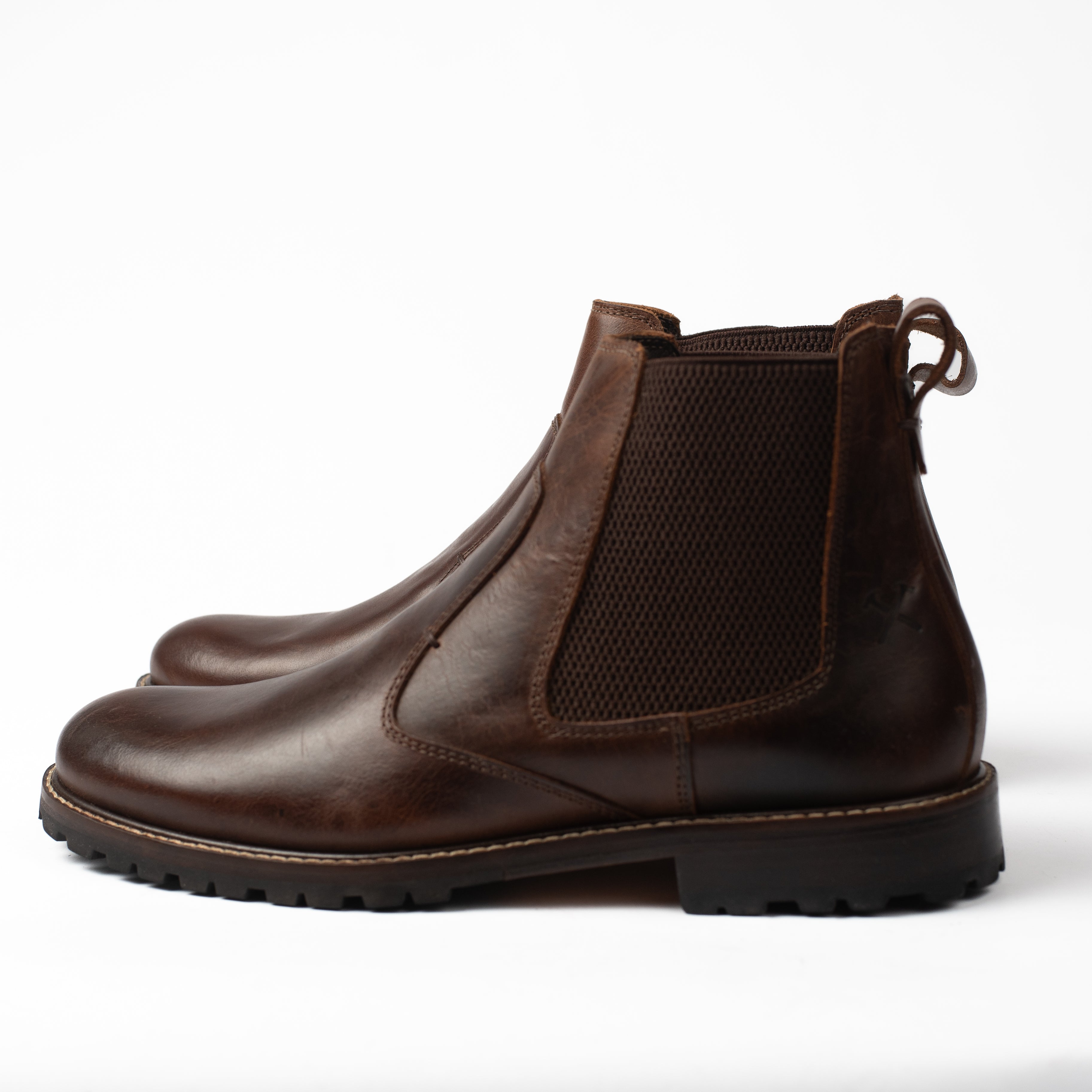 Bota Couro Café Chelsea Otávio