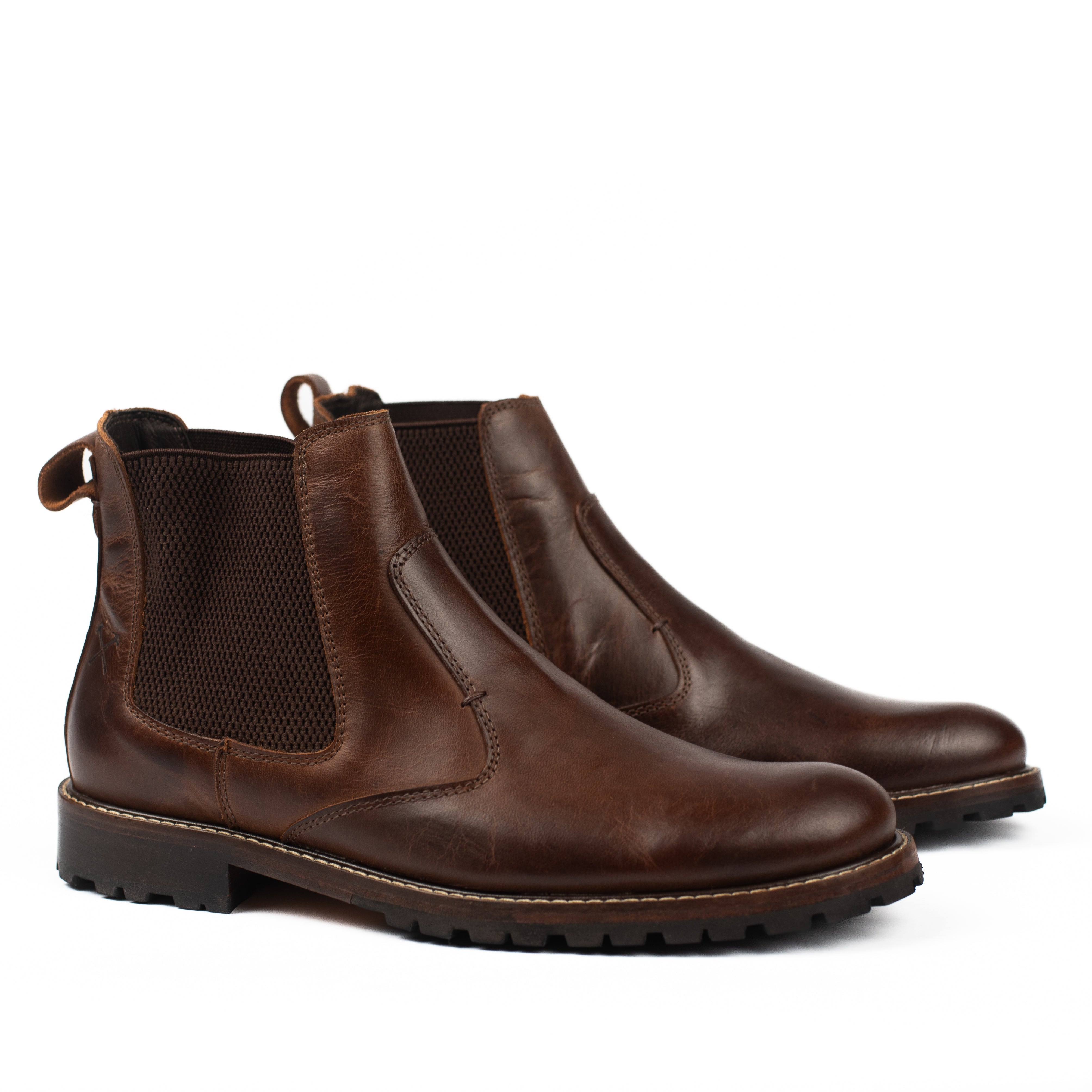 Bota Couro Café Chelsea Otávio
