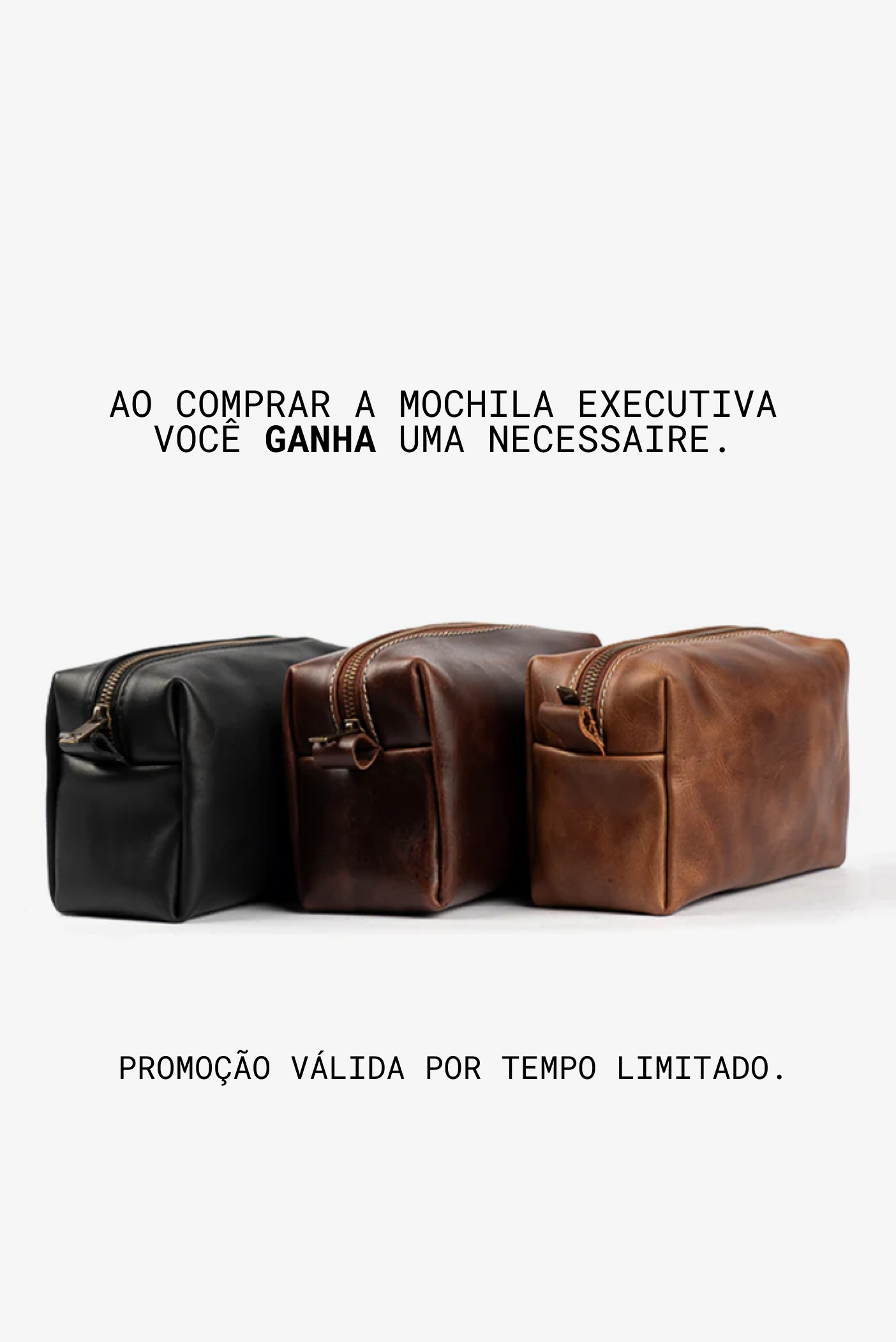 Mochila Executiva Special Couro Preto