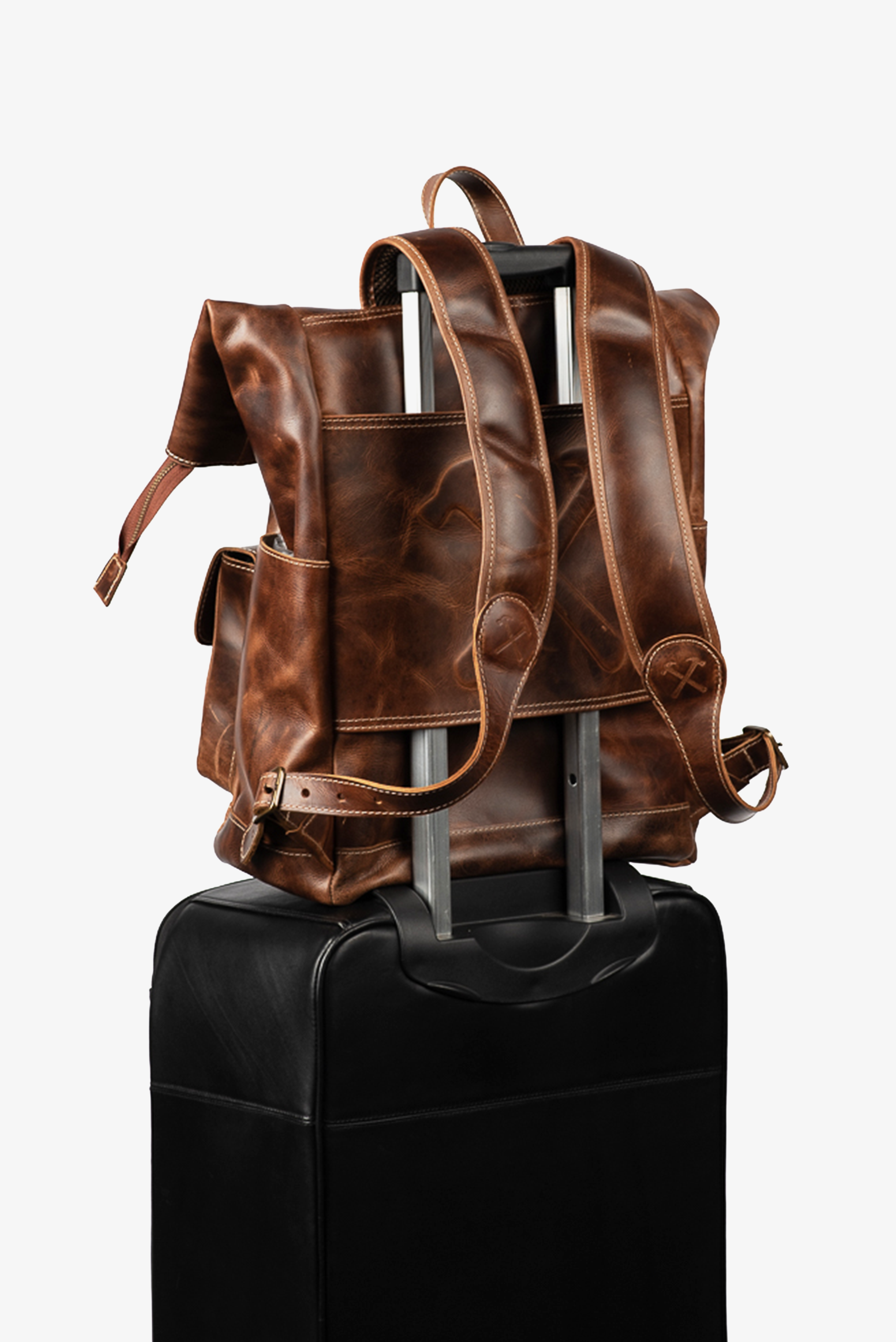 Mochila Couro Marrom Jack