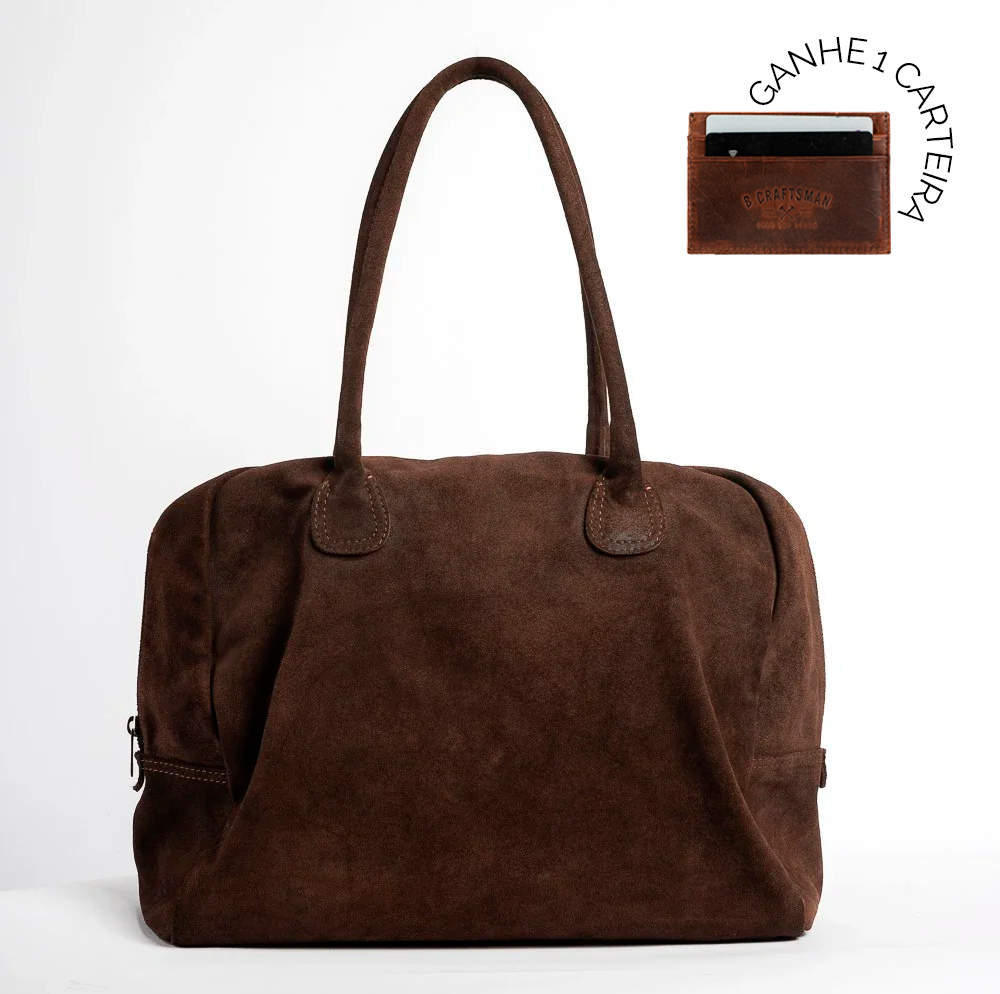 Bolsa Camurça Marrom Atlas
