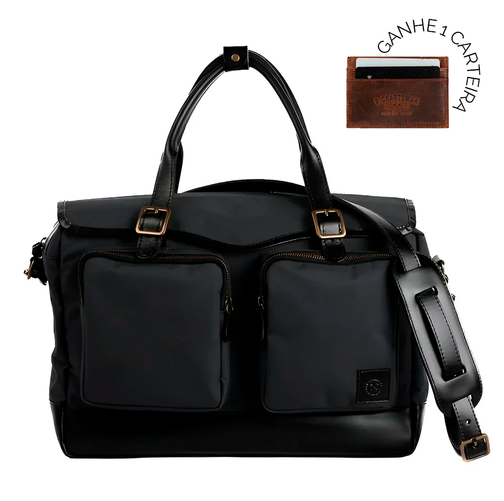 Bolsa Couro Preto Carter