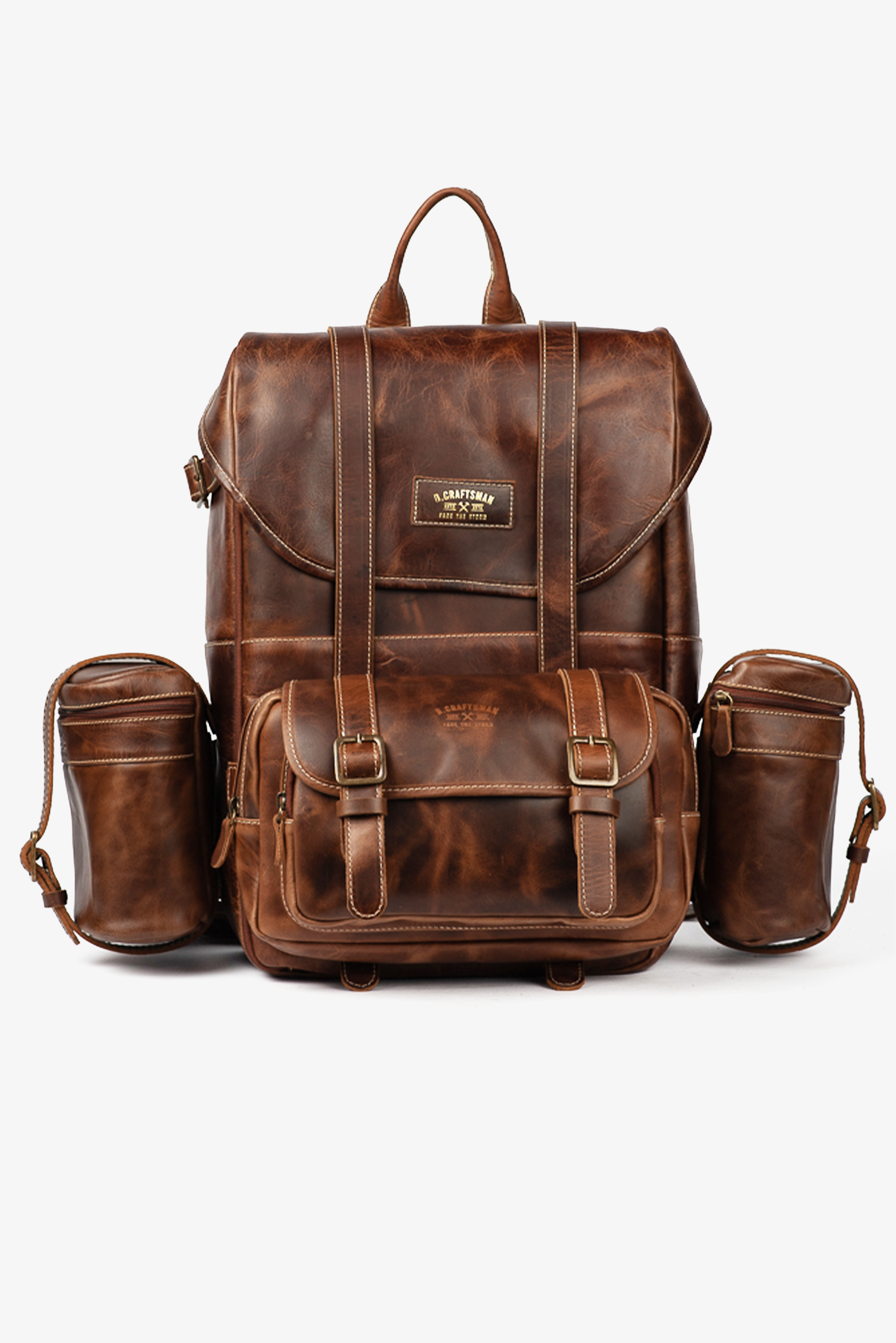Combo Mochila Arya Special Marrom + Pochete Franklin + Shoulder Bag Billie