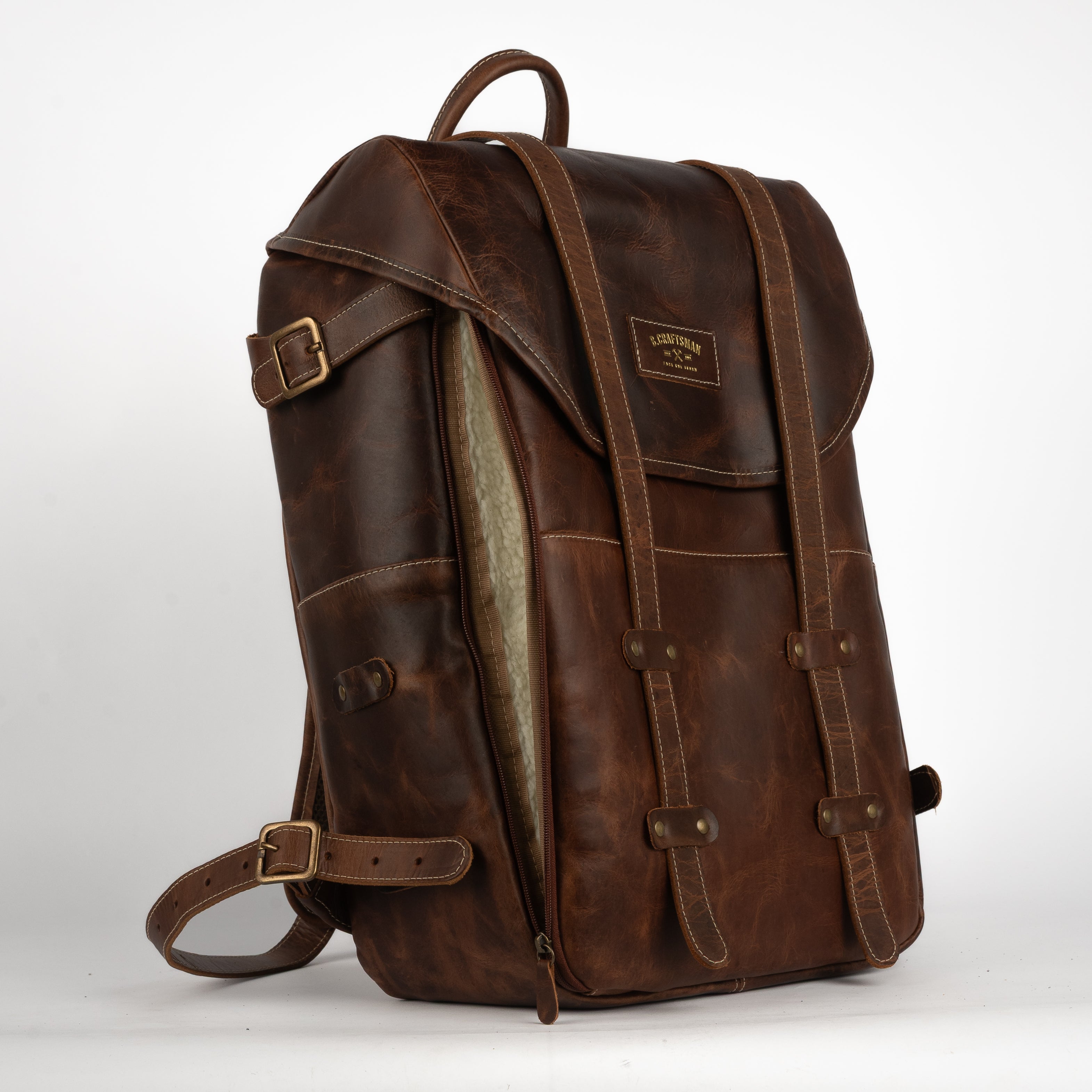 Mochila Couro Marrom Arya Special