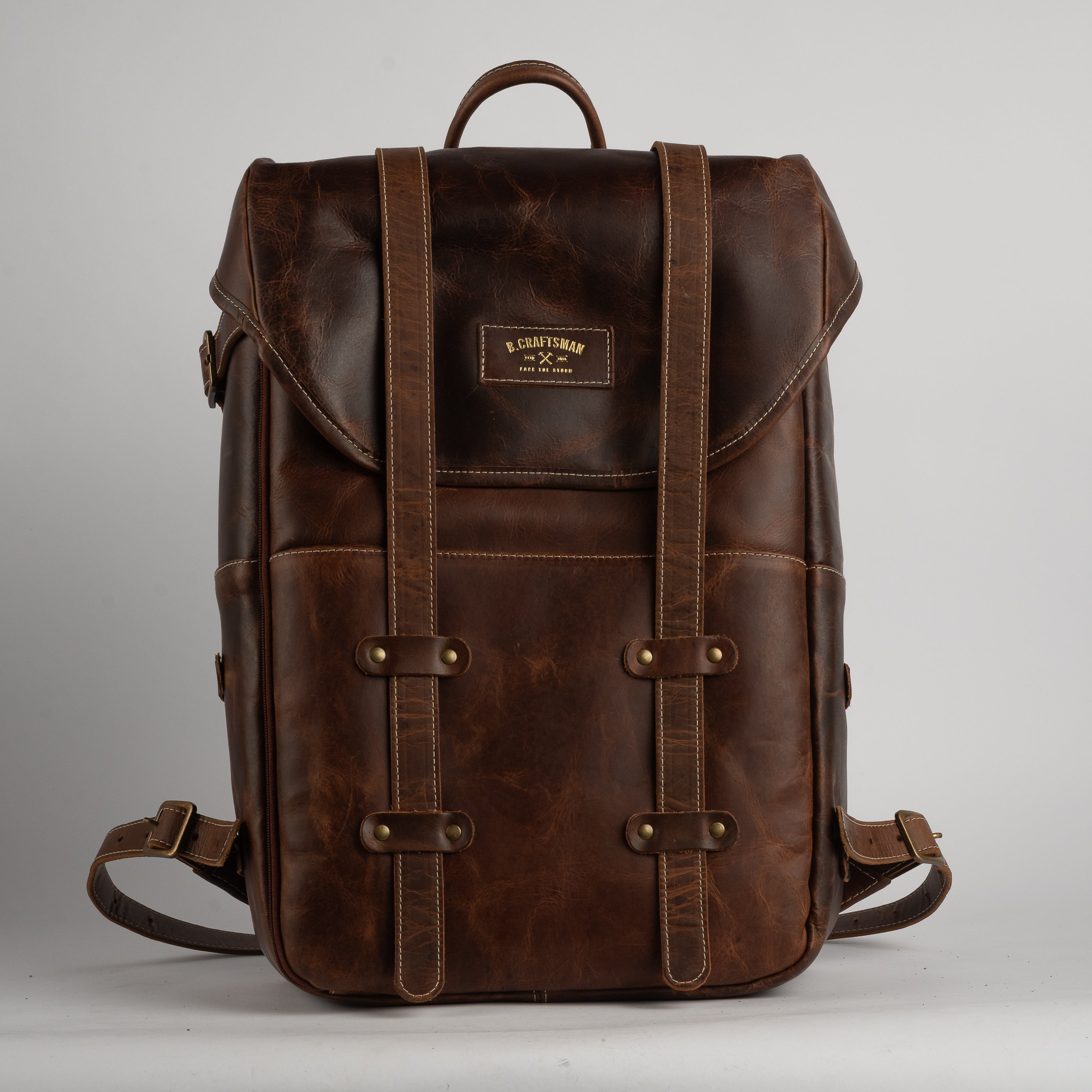 Mochila Couro Marrom Arya Special
