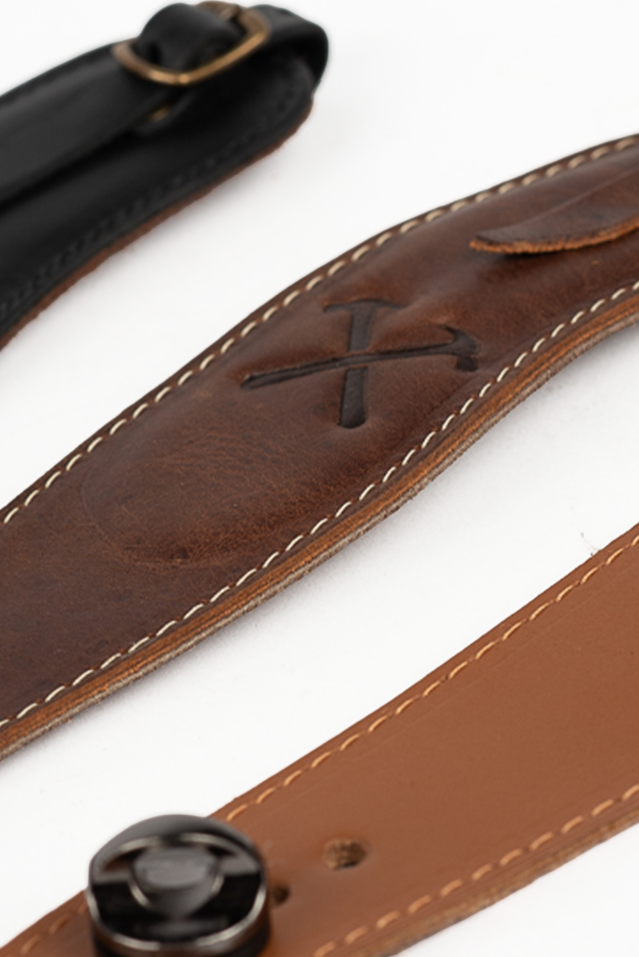 Alça de Mão Couro Caramelo