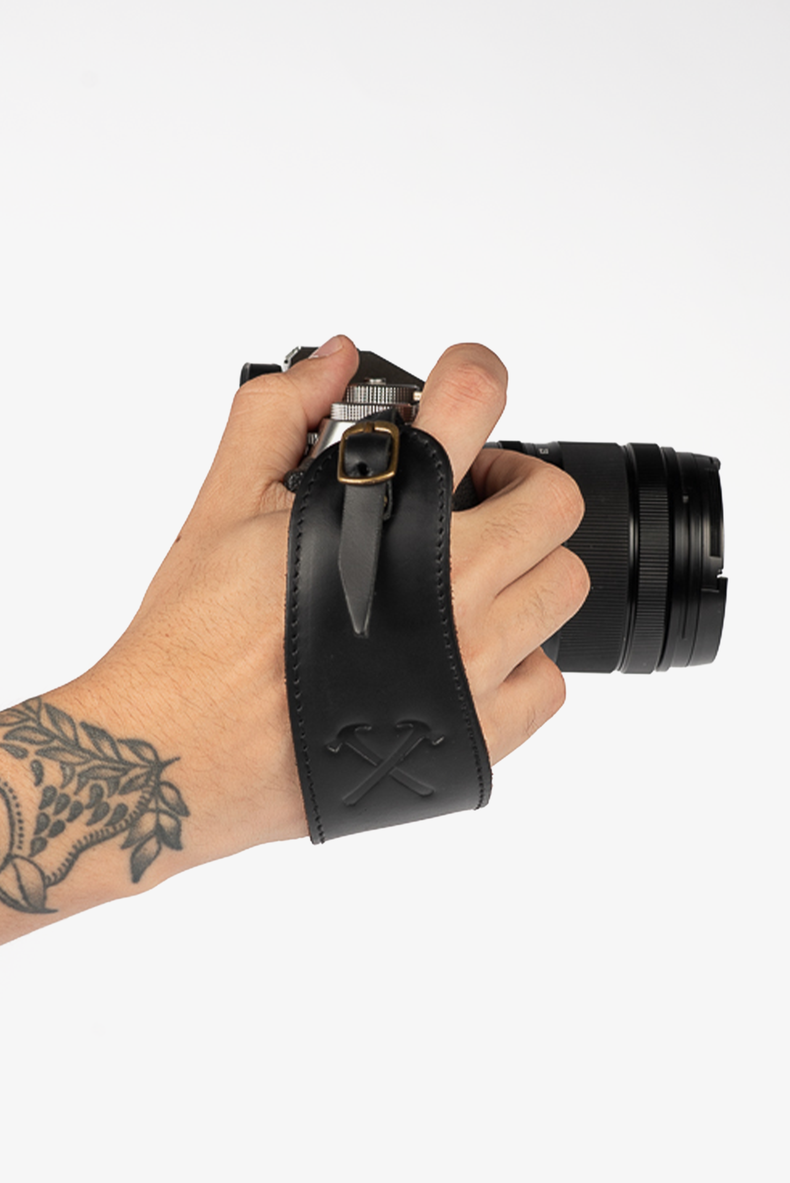 Alça de Mão Couro Preto